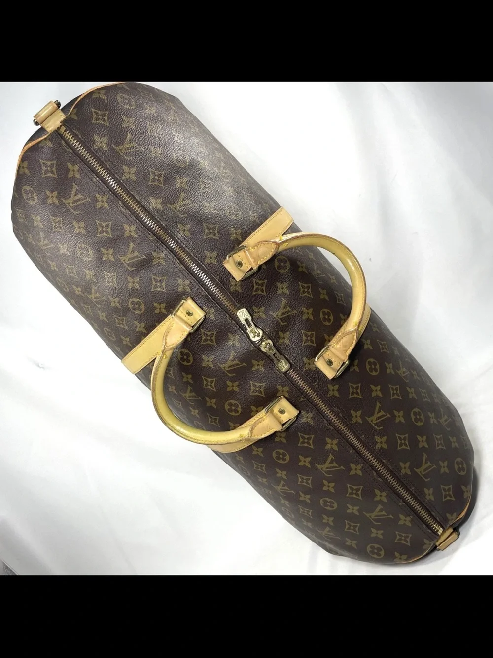 Louis Vuitton Brown Monogram Canvas Duffel with Vachetta Trim
